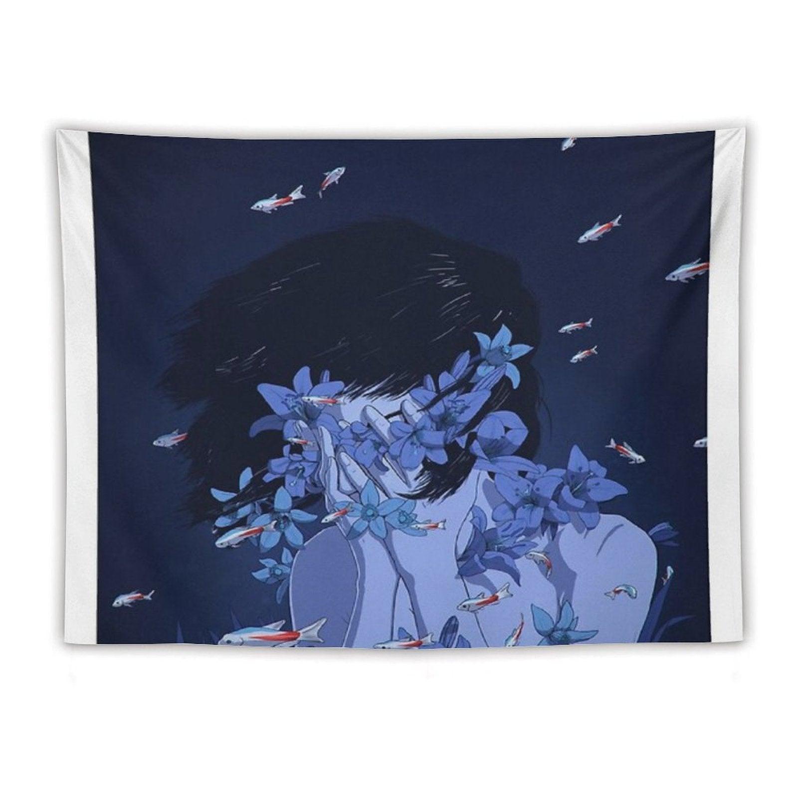 Perfect Blue Tapestry