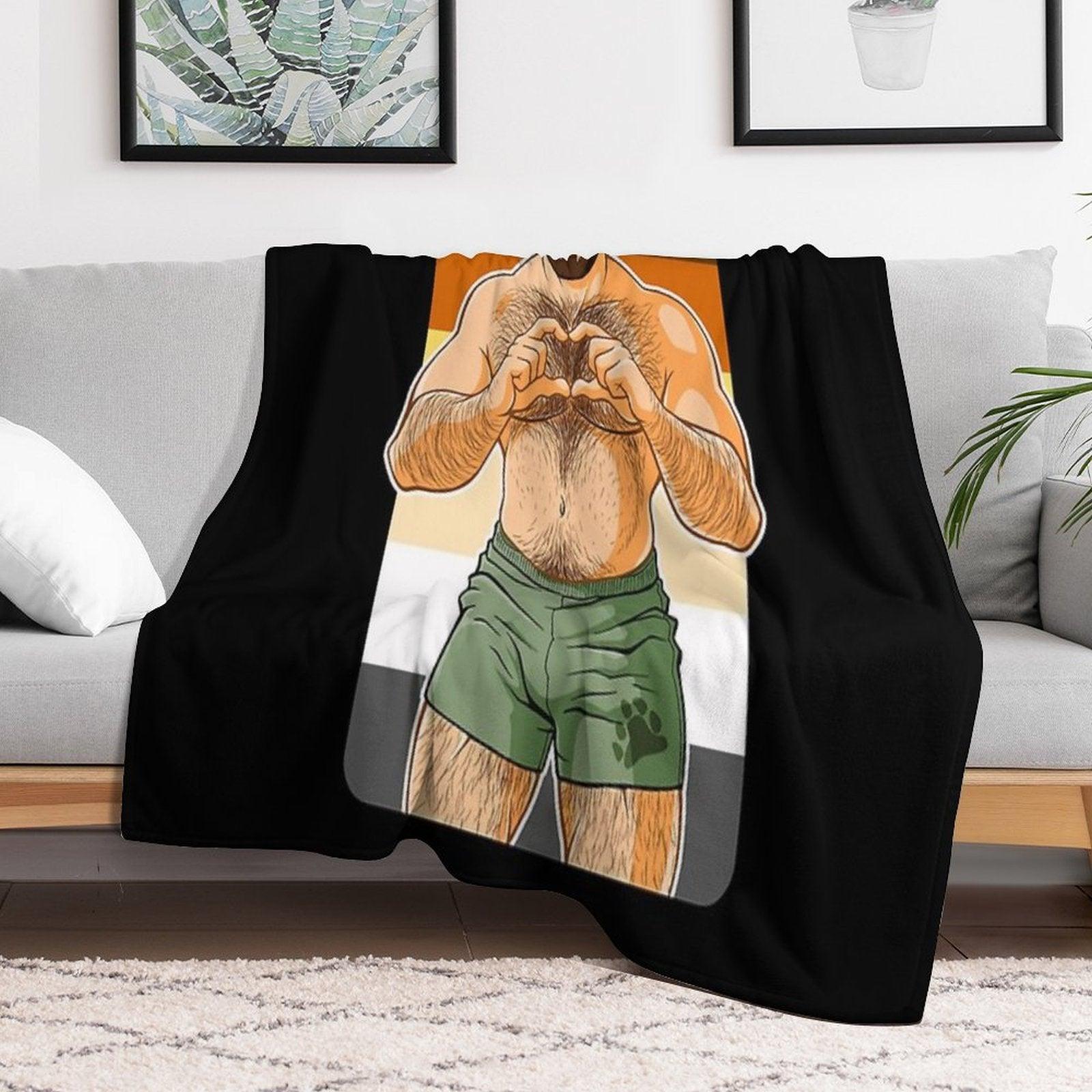 ADAM I LOVE YOU - BEAR PRIDE Throw Blanket