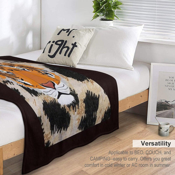 Copy of TIGER HEAD IN BEAUTIFUL COLORS. Throw Blanket