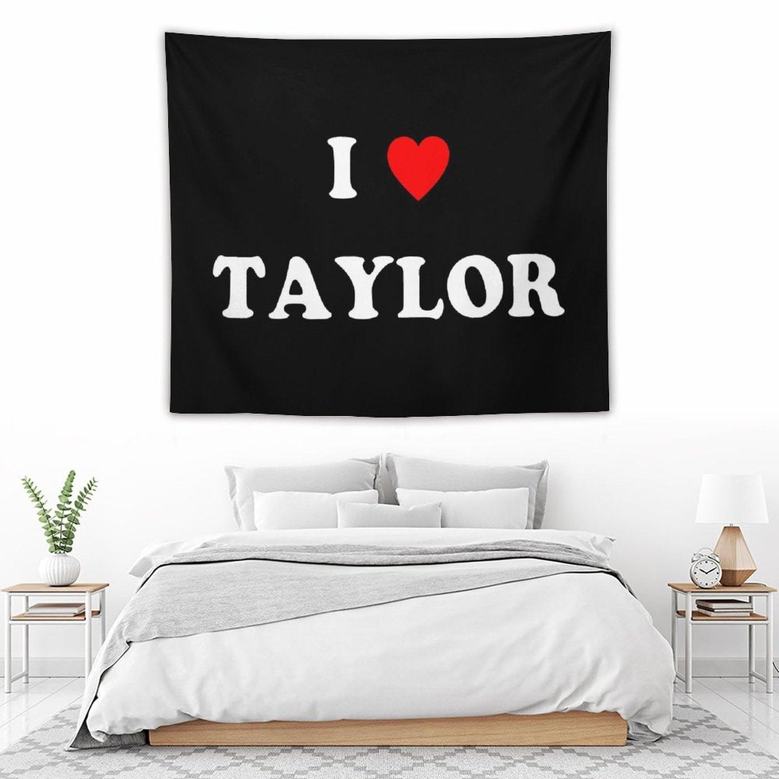 I Love Heart Taylor Swift Tapestry