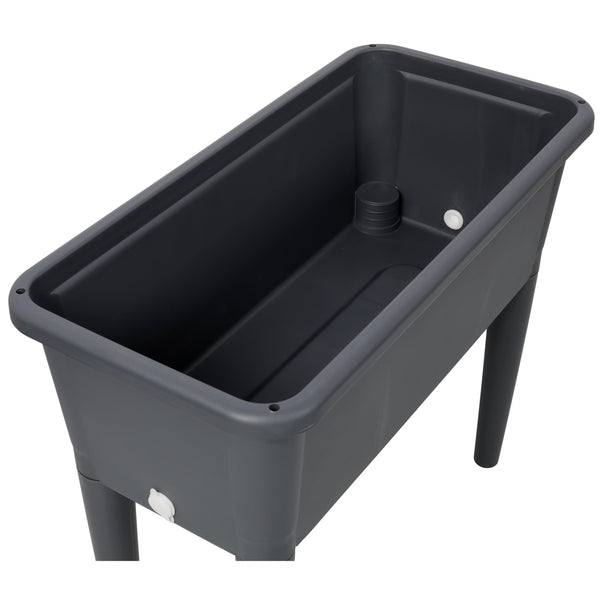 Raised Garden Bed with Ventilated Transparent Greenhouse Lid