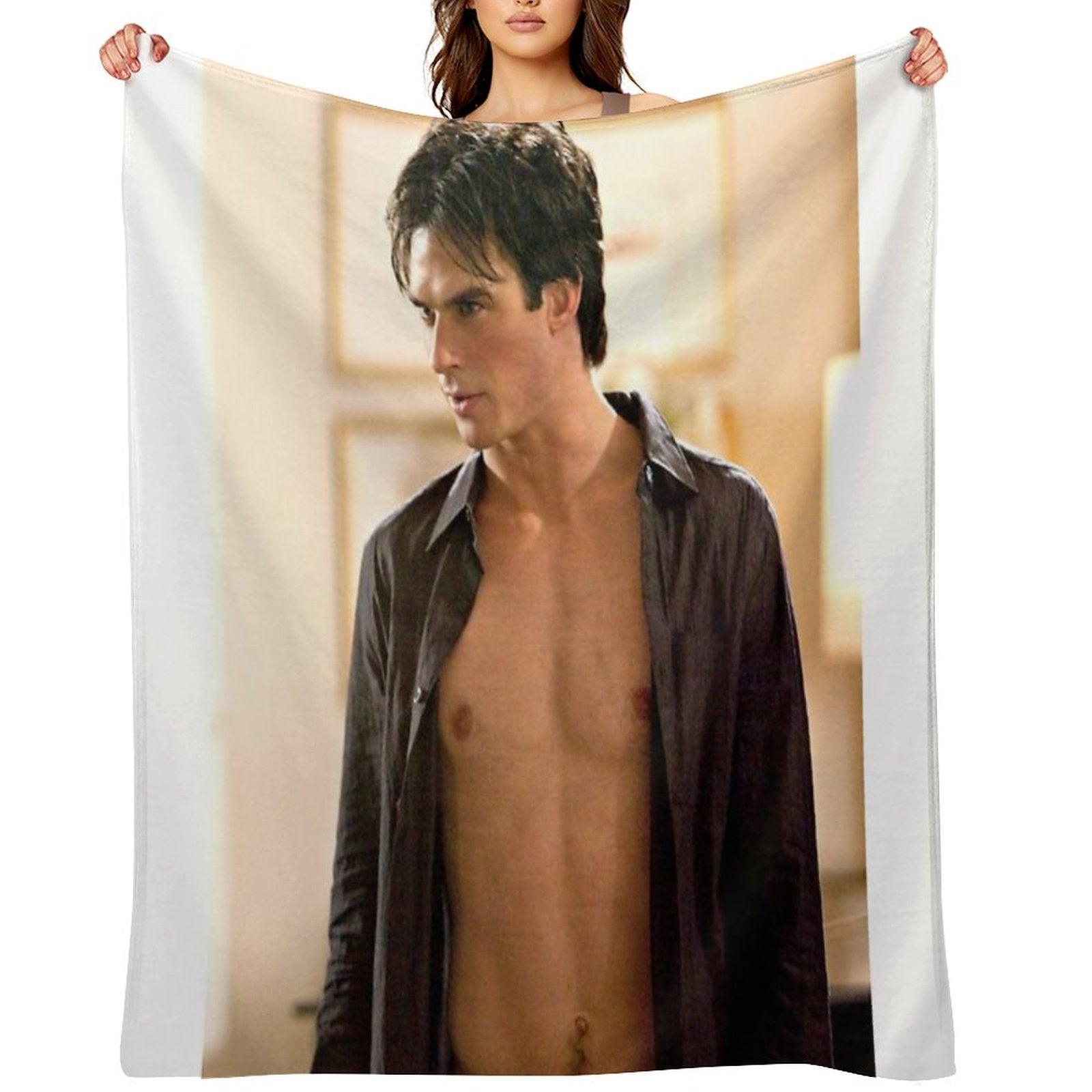 Hot Damon Scene Throw Blanket