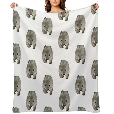 Cuddles The Wombat Quick-dry Throw Blanket