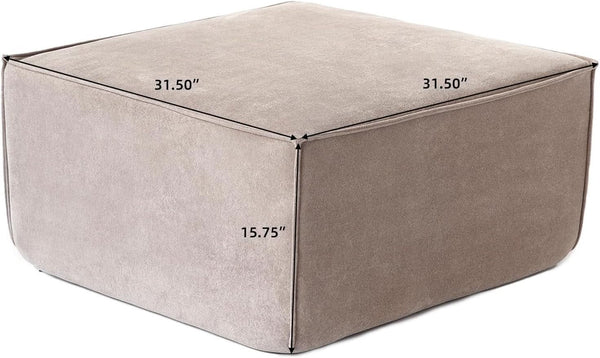 Modular Sectional Sofa Ottoman 31.5 Inches Espresso