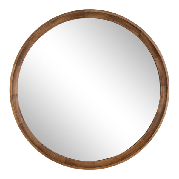 Hatherleigh Round Wood Wall Mirror