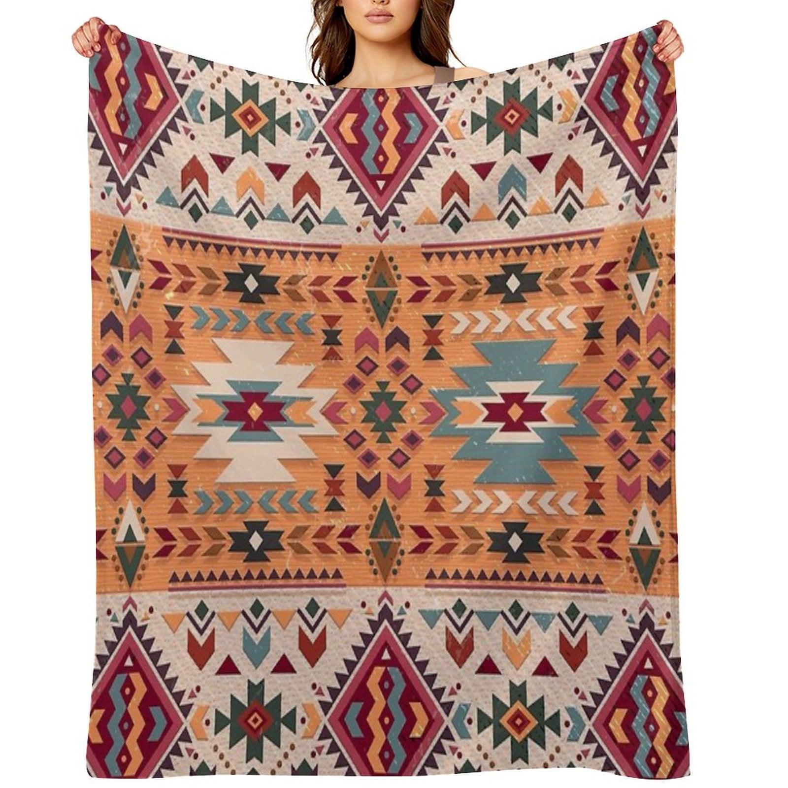 Navajo Design Throw Blanket