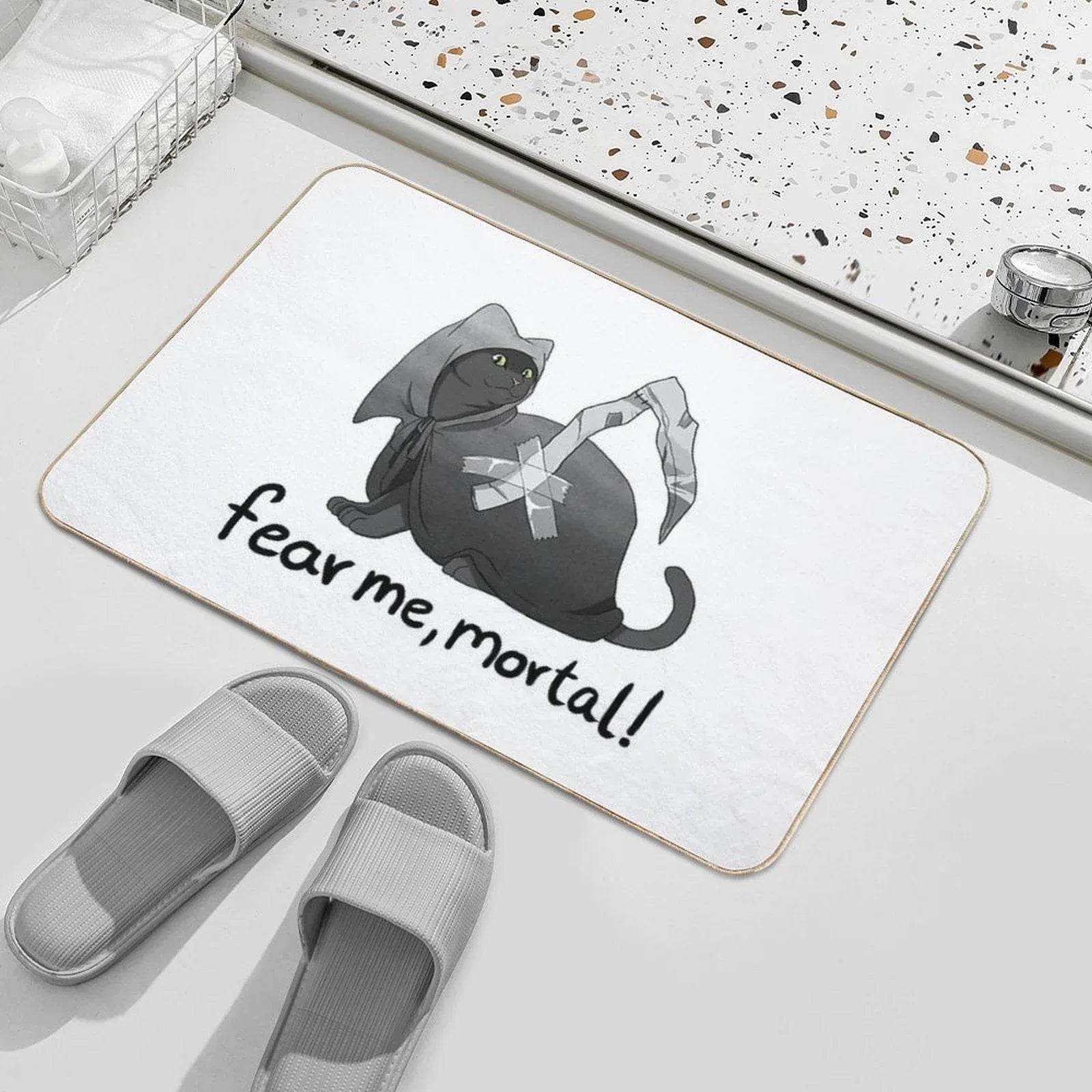 Fear Me, Mortal! Bath Mat