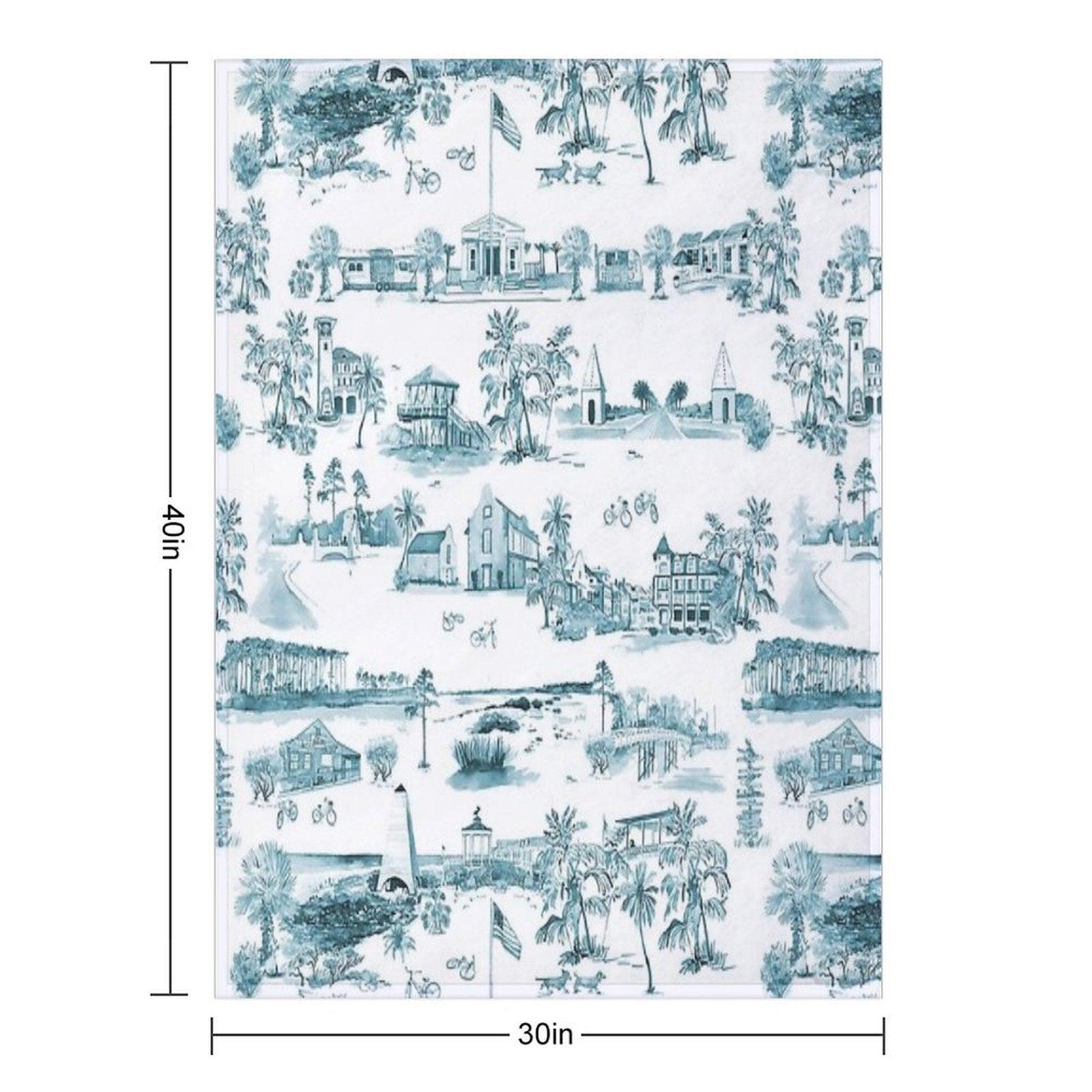 Toile 30A Throw Blanket