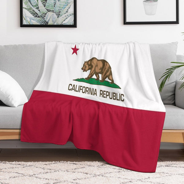 California Republic State Flag of California Multi-functional Throw Blanket