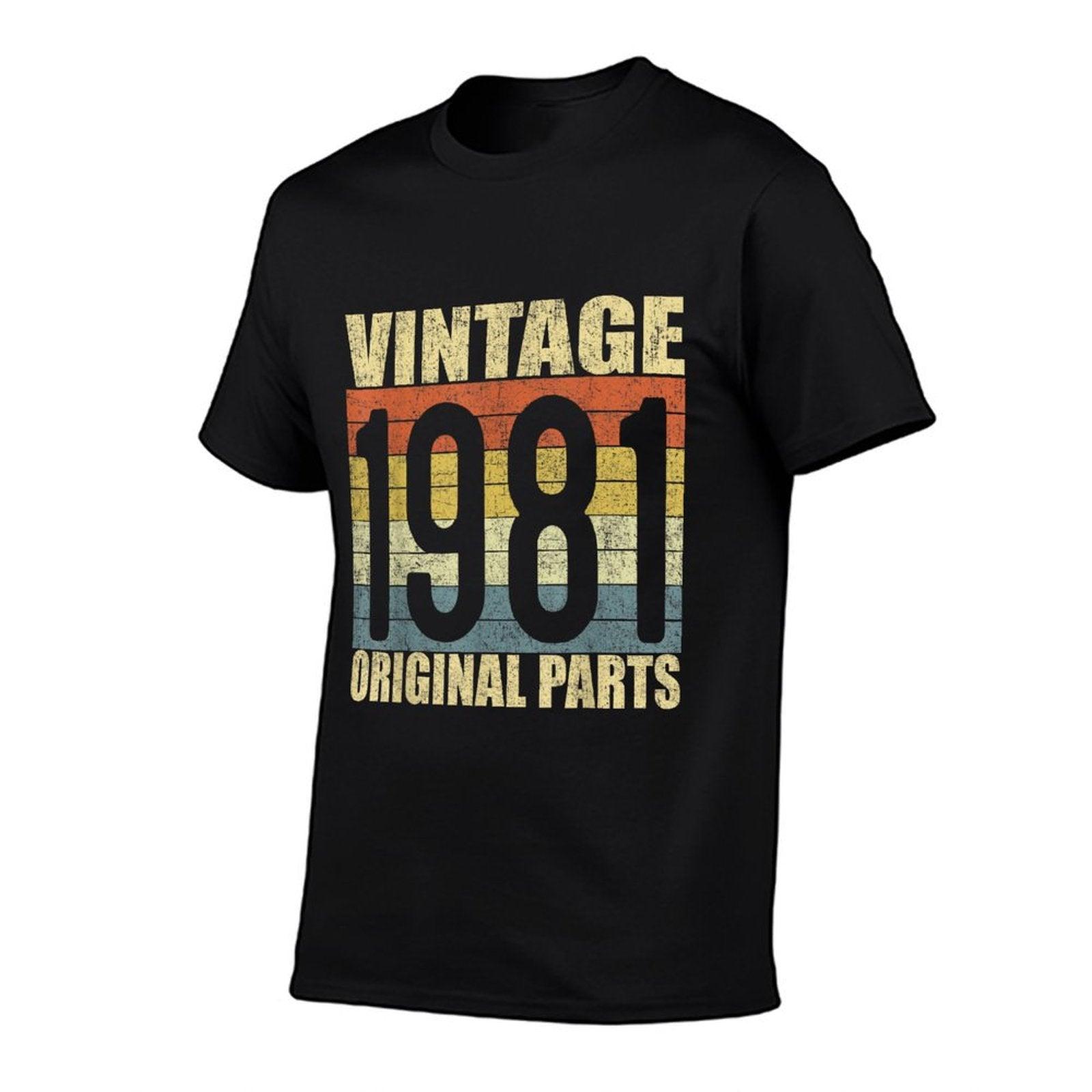 Vintage 1981 40th Birthday Gift Men Women 40 Years Old  Trendy Pattern T-Shirt
