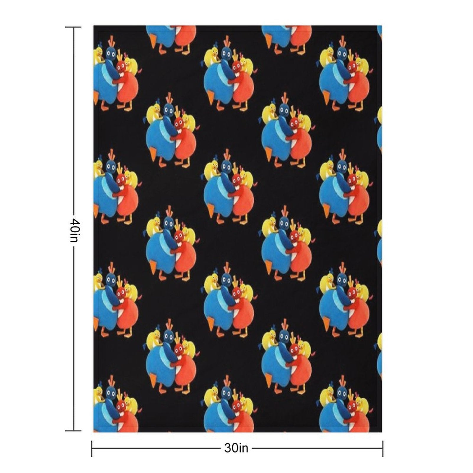 Twirlywoos Cute Characters Compact Throw Blanket