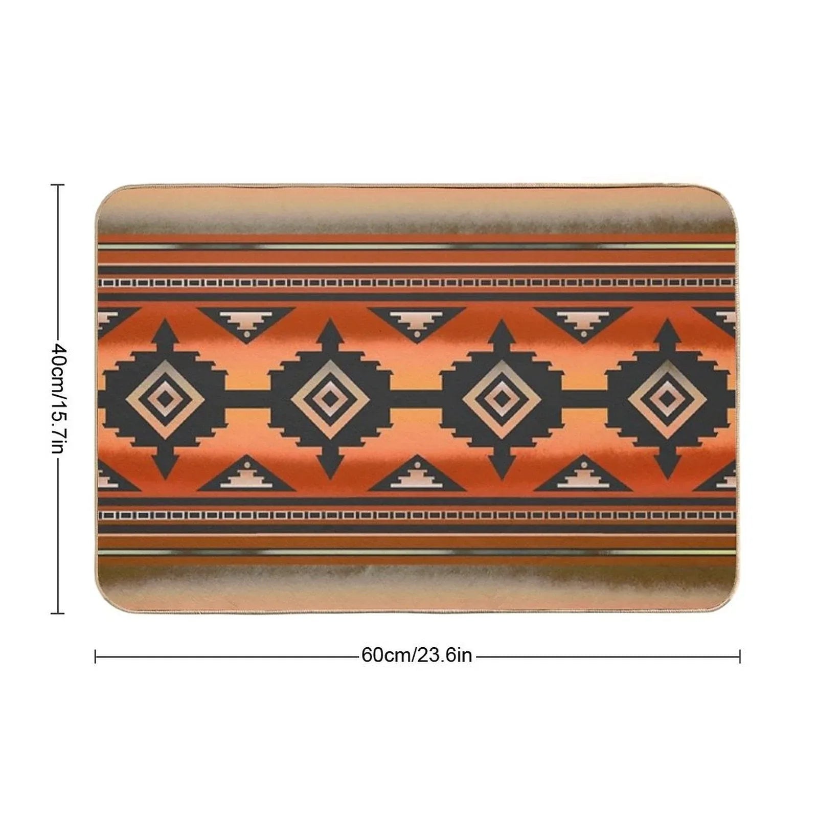 Canyon  Navajo Rust Bath Mat