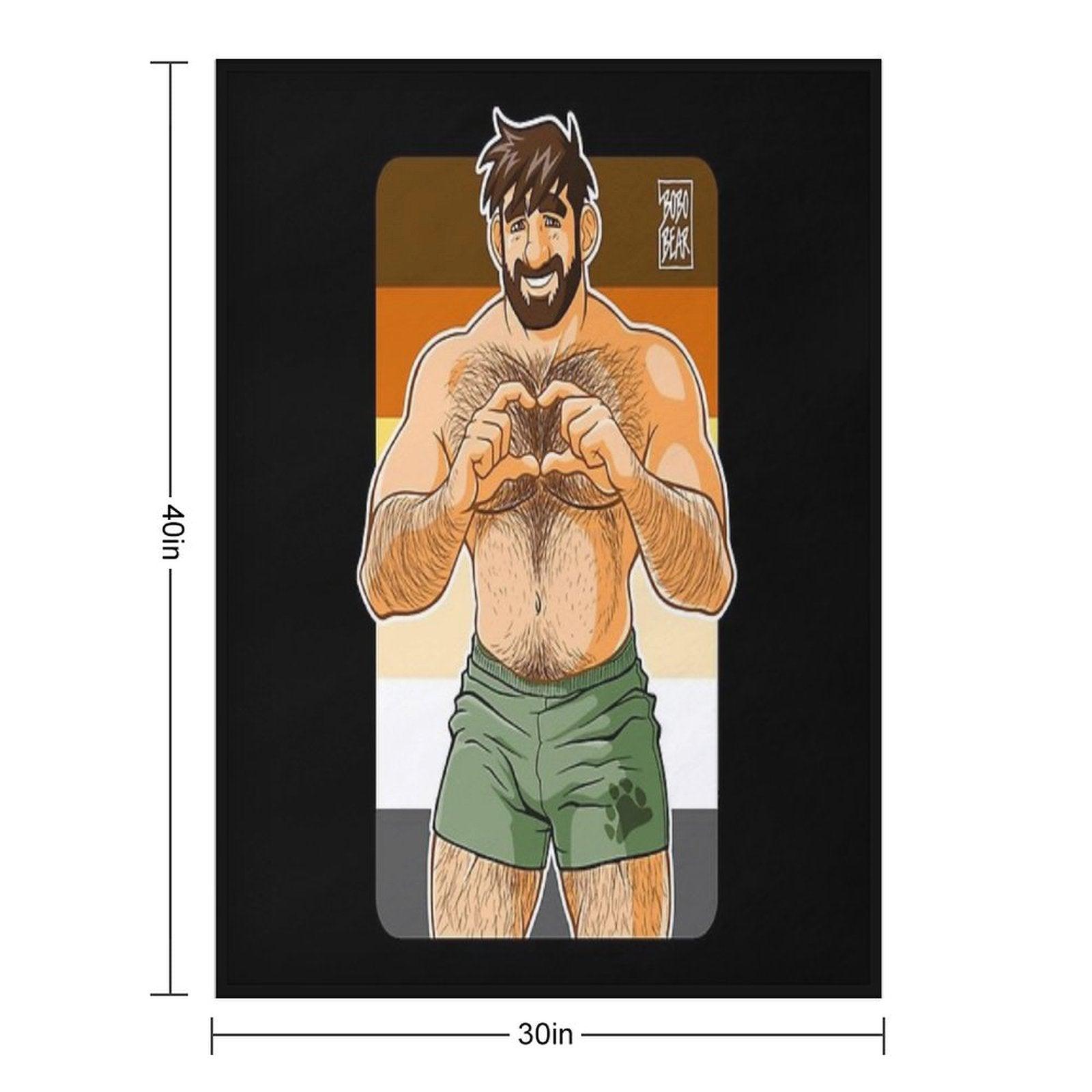 ADAM I LOVE YOU - BEAR PRIDE Throw Blanket