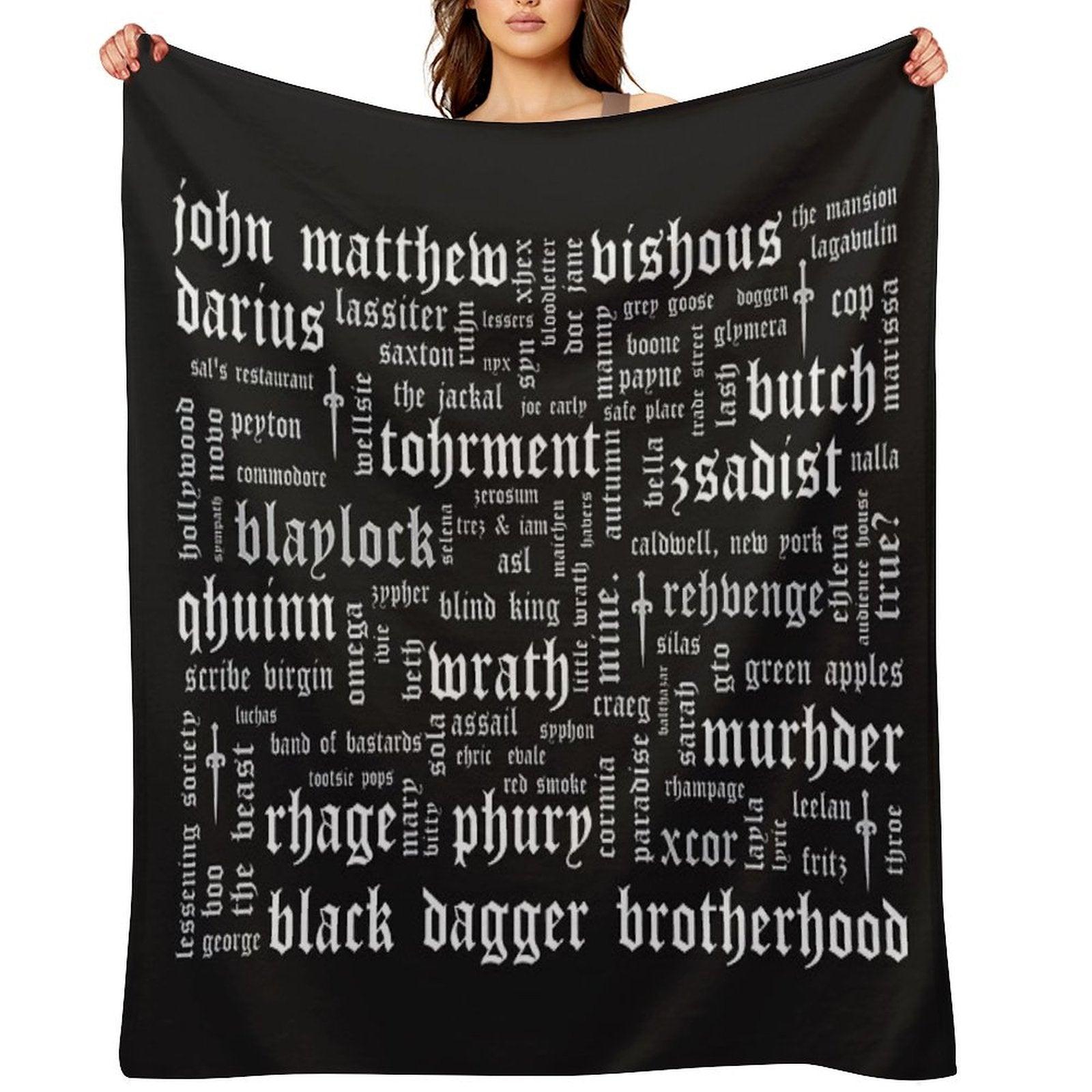 BDB Word Cloud Landscape - Updated Throw Blanket