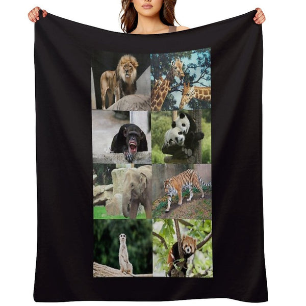 Columbus Zoo Anti-pilling Throw Blanket