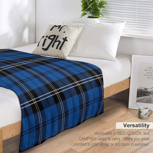 Ramsay Blue Ancient Tartan  Clan Ramsay  Cute Tartan Machine-washable Throw Blanket