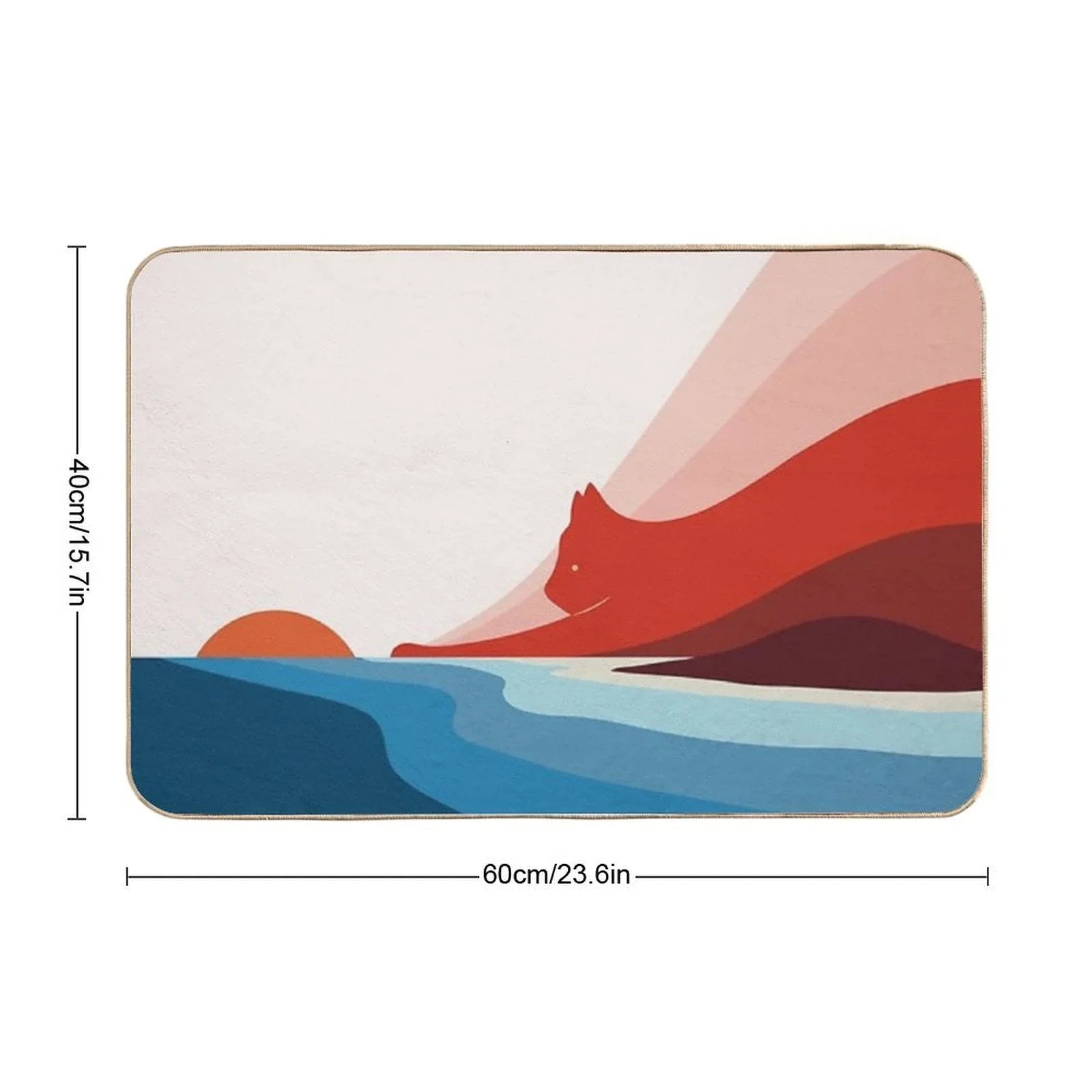 Cat Landscape 6 Bath Mat