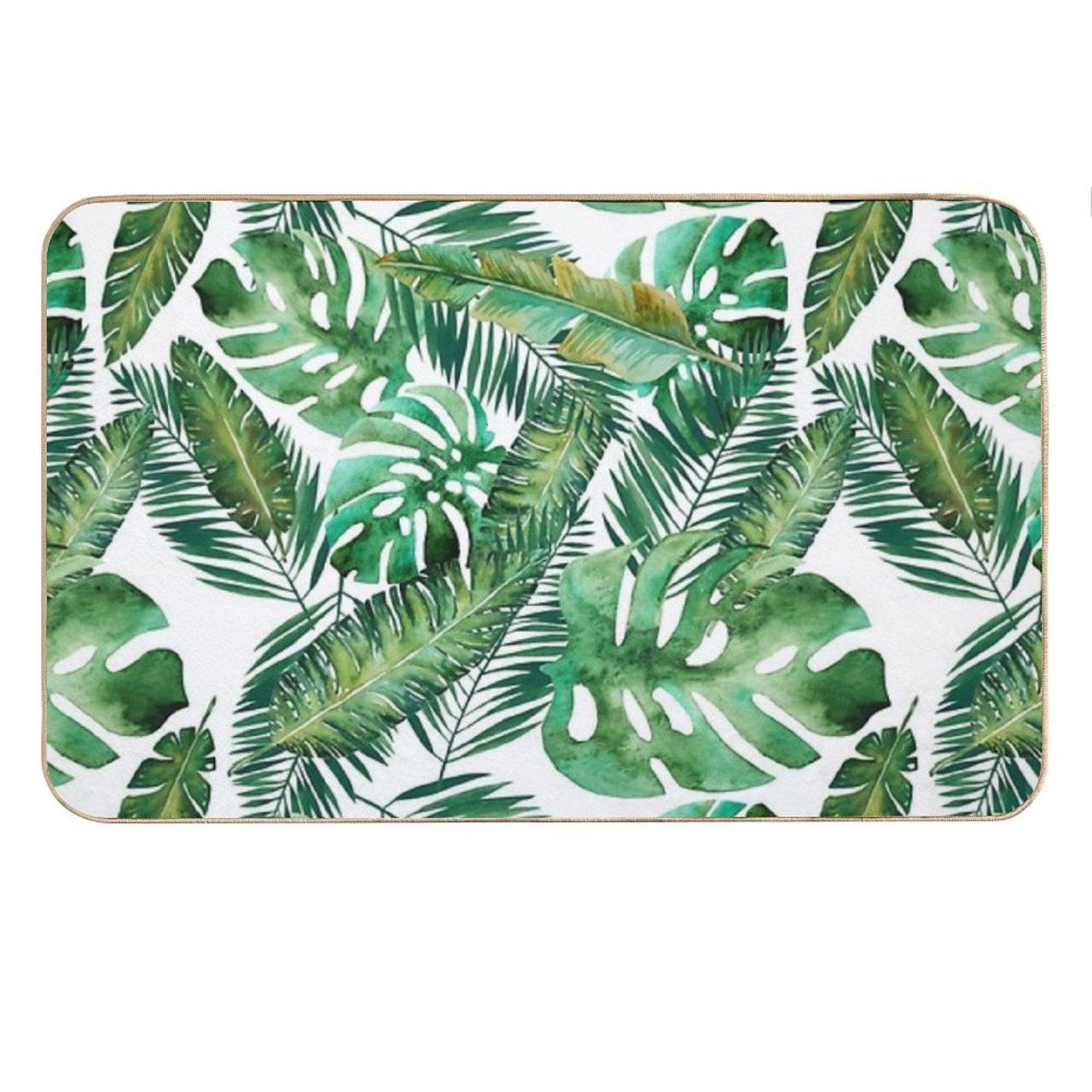Monstera Banana Palm Leaf Bath Mat