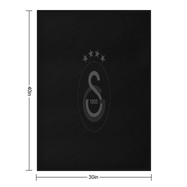 Galatasaray Black Throw Blanket