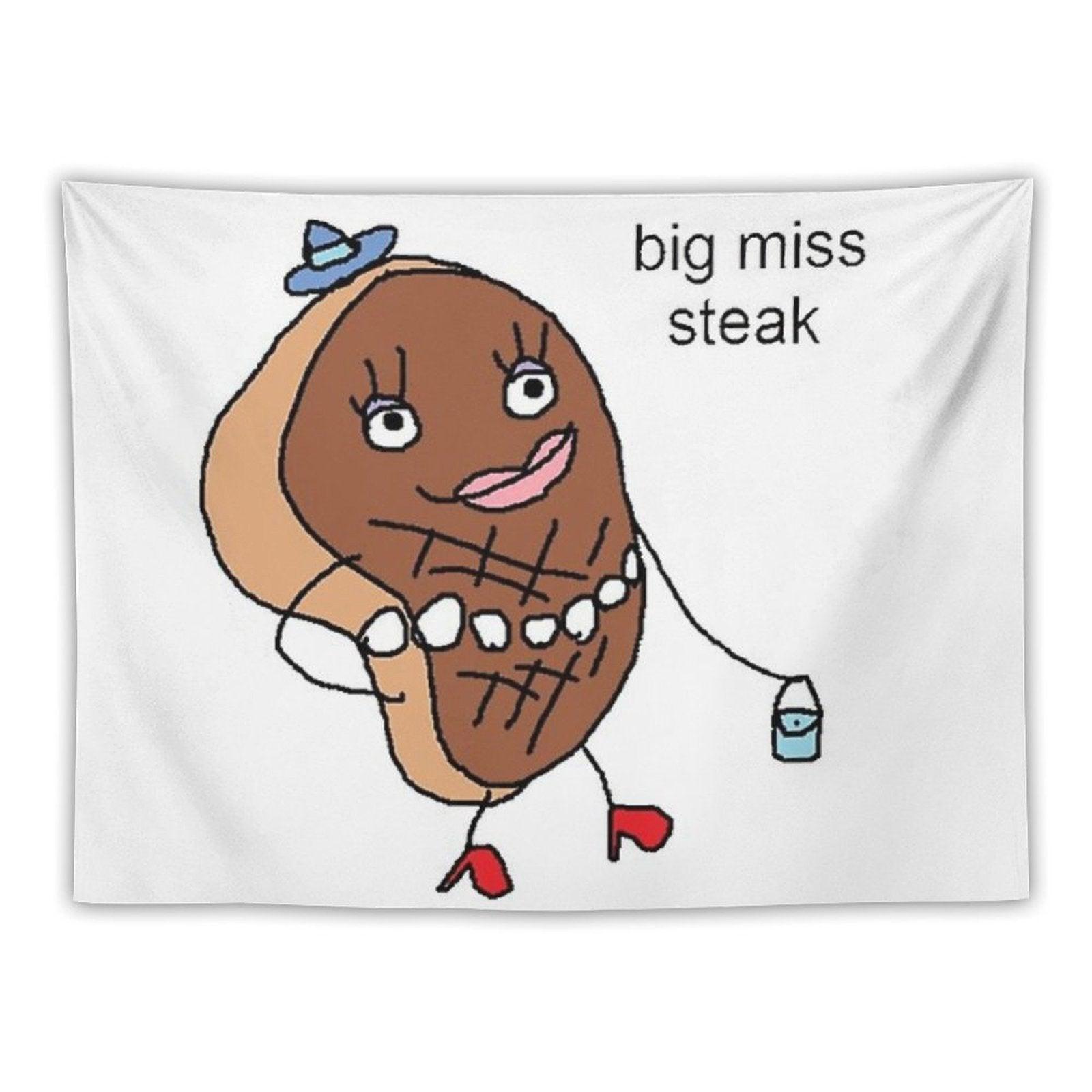 Big Miss Steak Tapestry