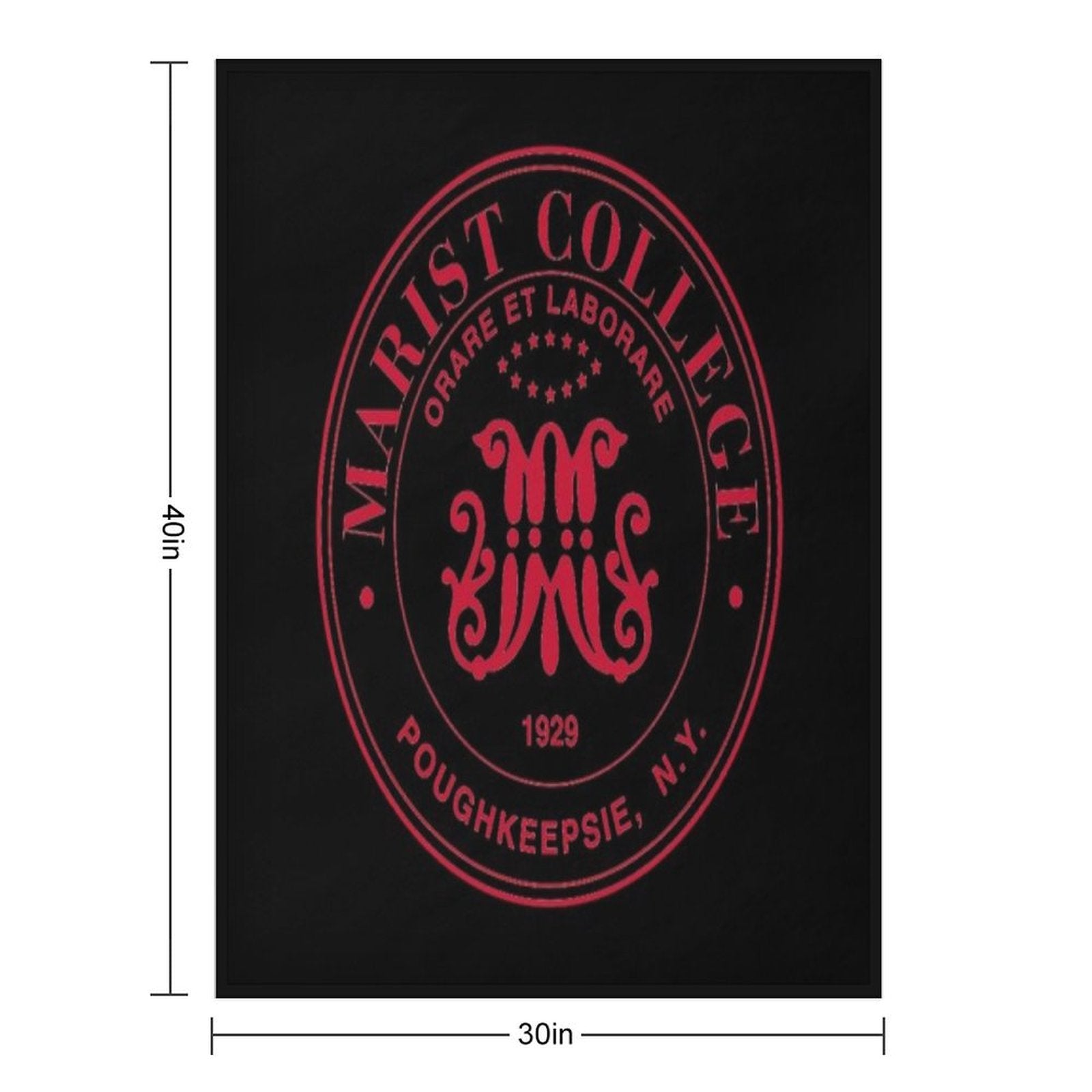 Logo Marist College Durable Throw Blanket