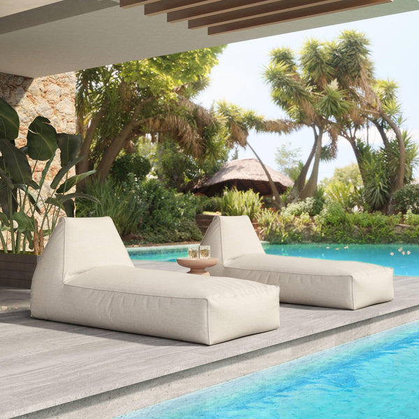 Kalm Chaise Lounge Beige