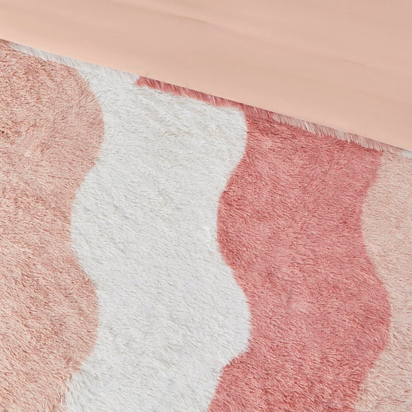 Cassie Ombre Shaggy Faux Fur Comforter Set - Gifts for You 'n Me