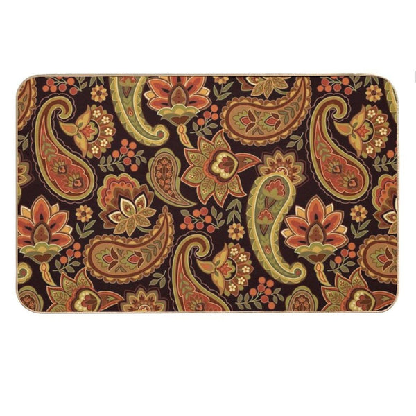 Autumn Paisley Bath Mat