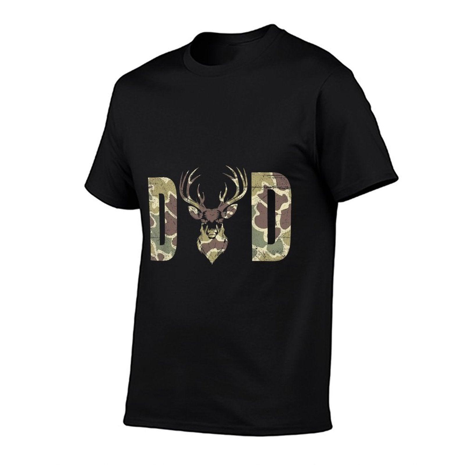 Old School Camo Dad Hunting, Camouflage Deer Father's Day T-Shirt