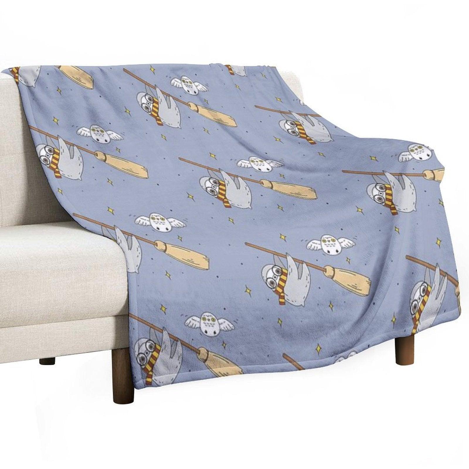 Harry The Sloth Throw Blanket