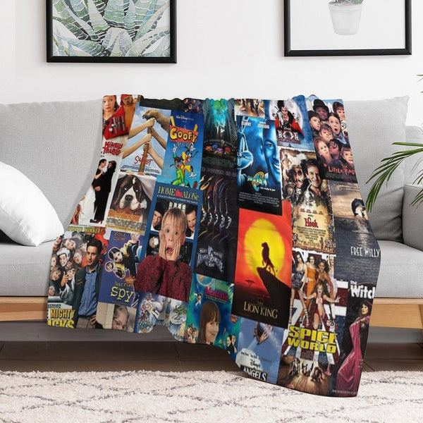 90s Childhood Movie Posters Anti-pilling Throw Blanket