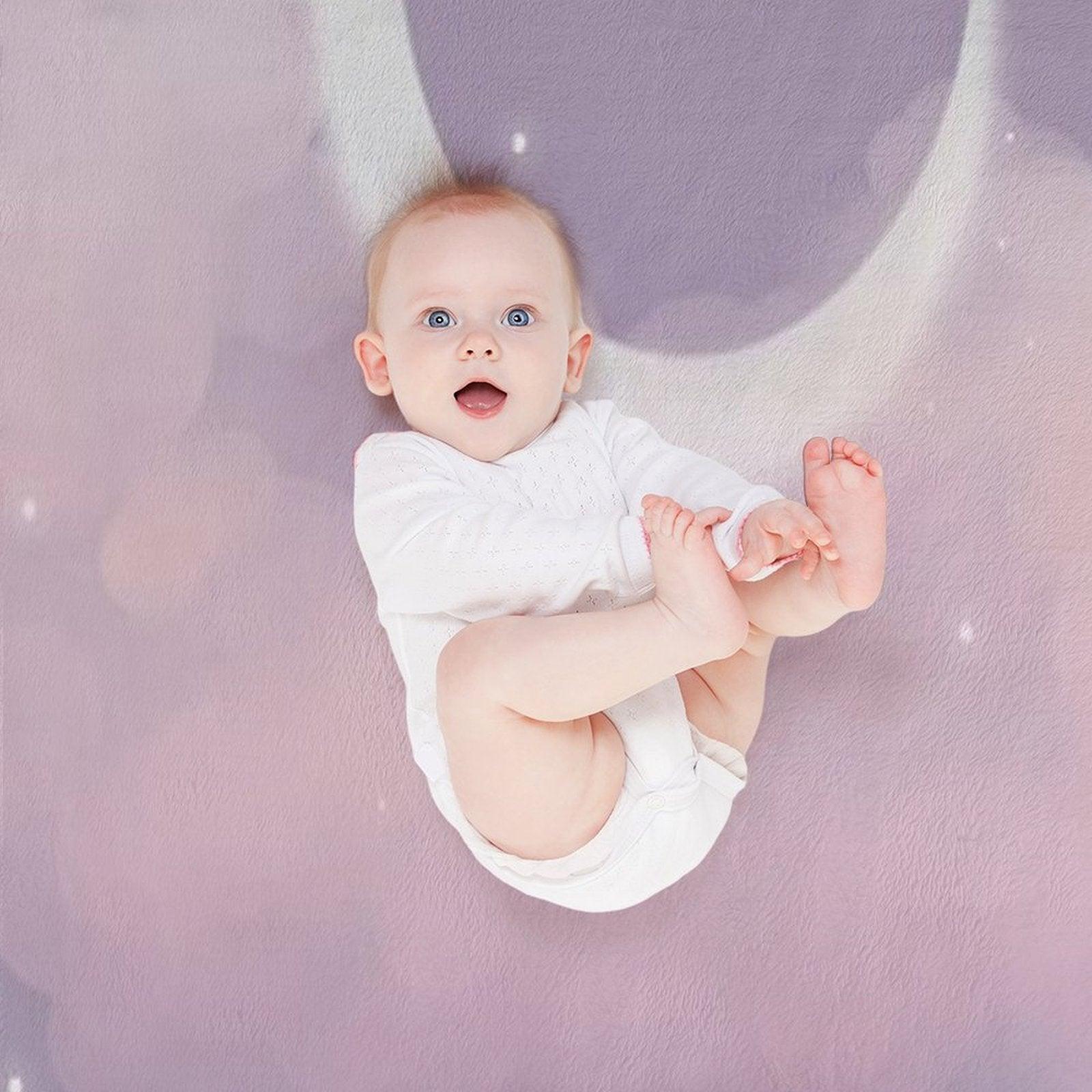 Purple Moon Throw Blanket