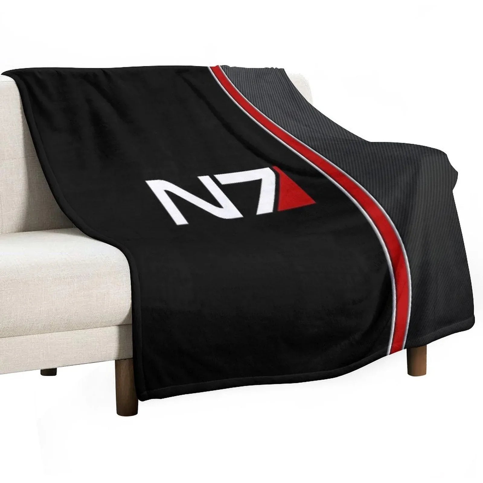 N7 Mass Effect Emblem! Throw Blanket