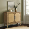 Salina Woven Cane Accent Cabinet - Toasted Almond by Martha Stewart