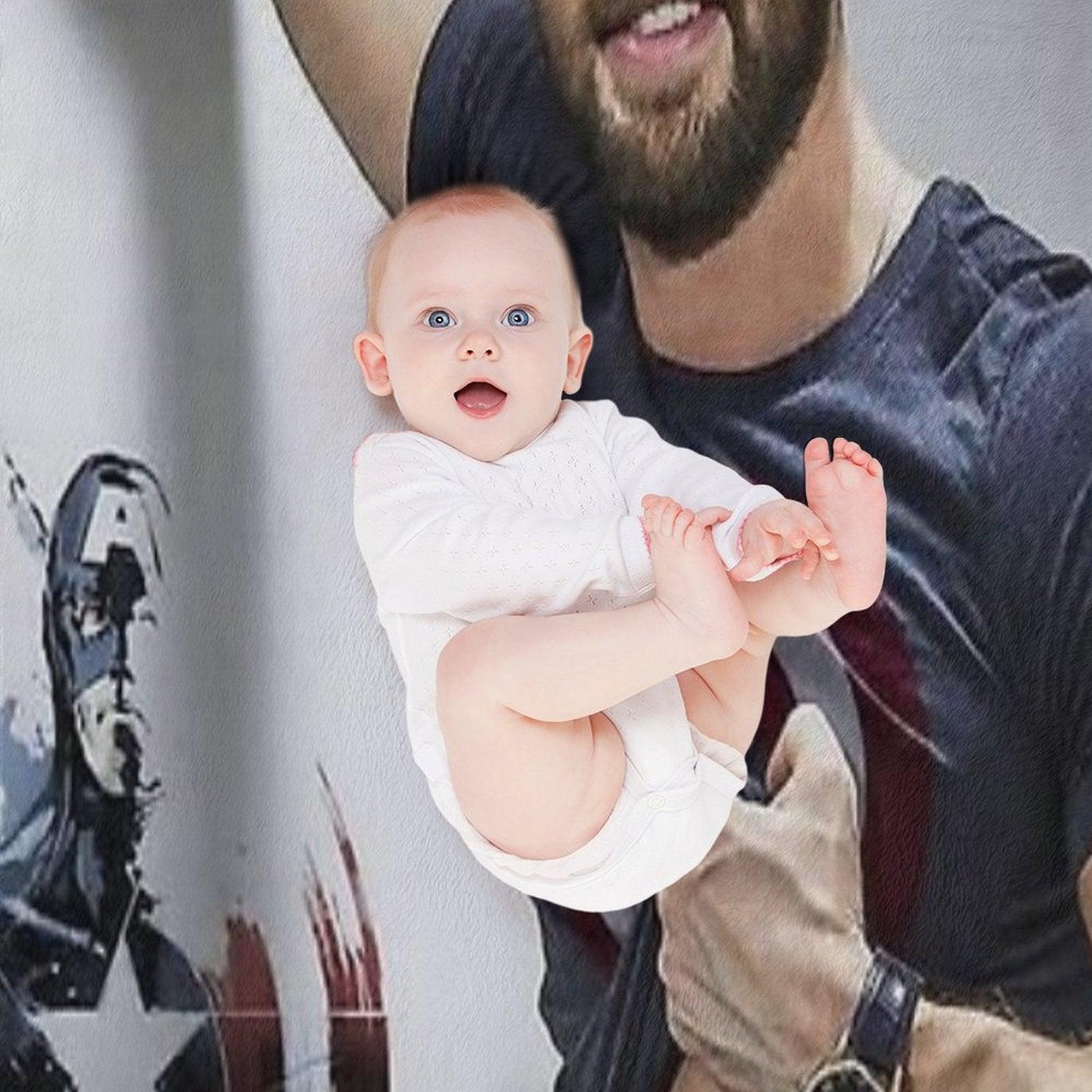 Chris Evans Wallpaper Throw Blanket