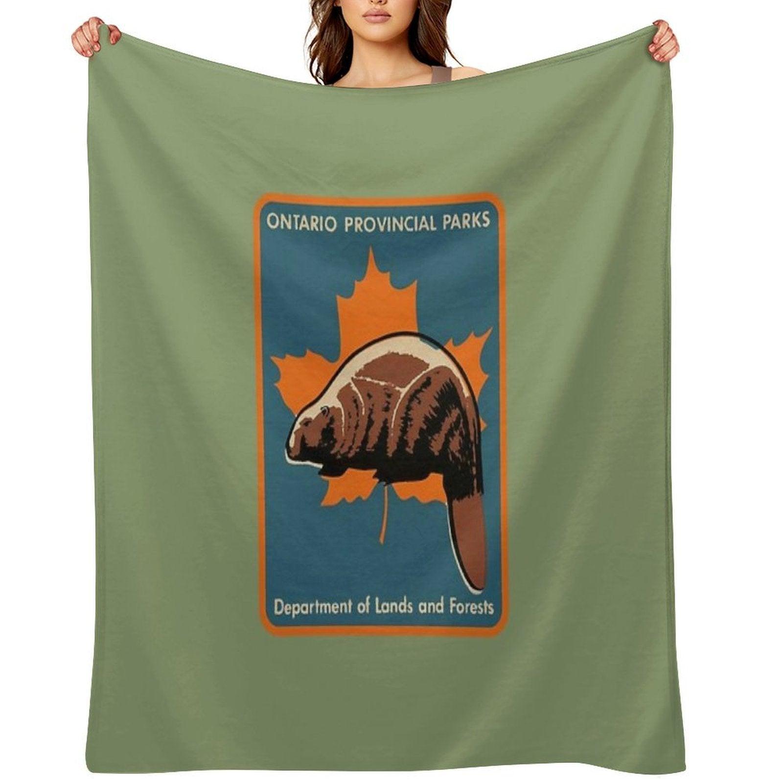 Ontario Provincial Parks Throw Blanket
