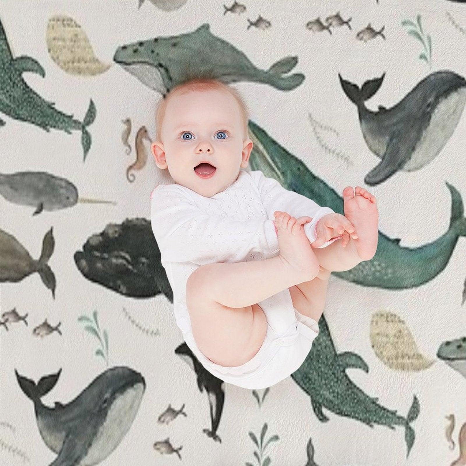 Whale Song Throw Blanket