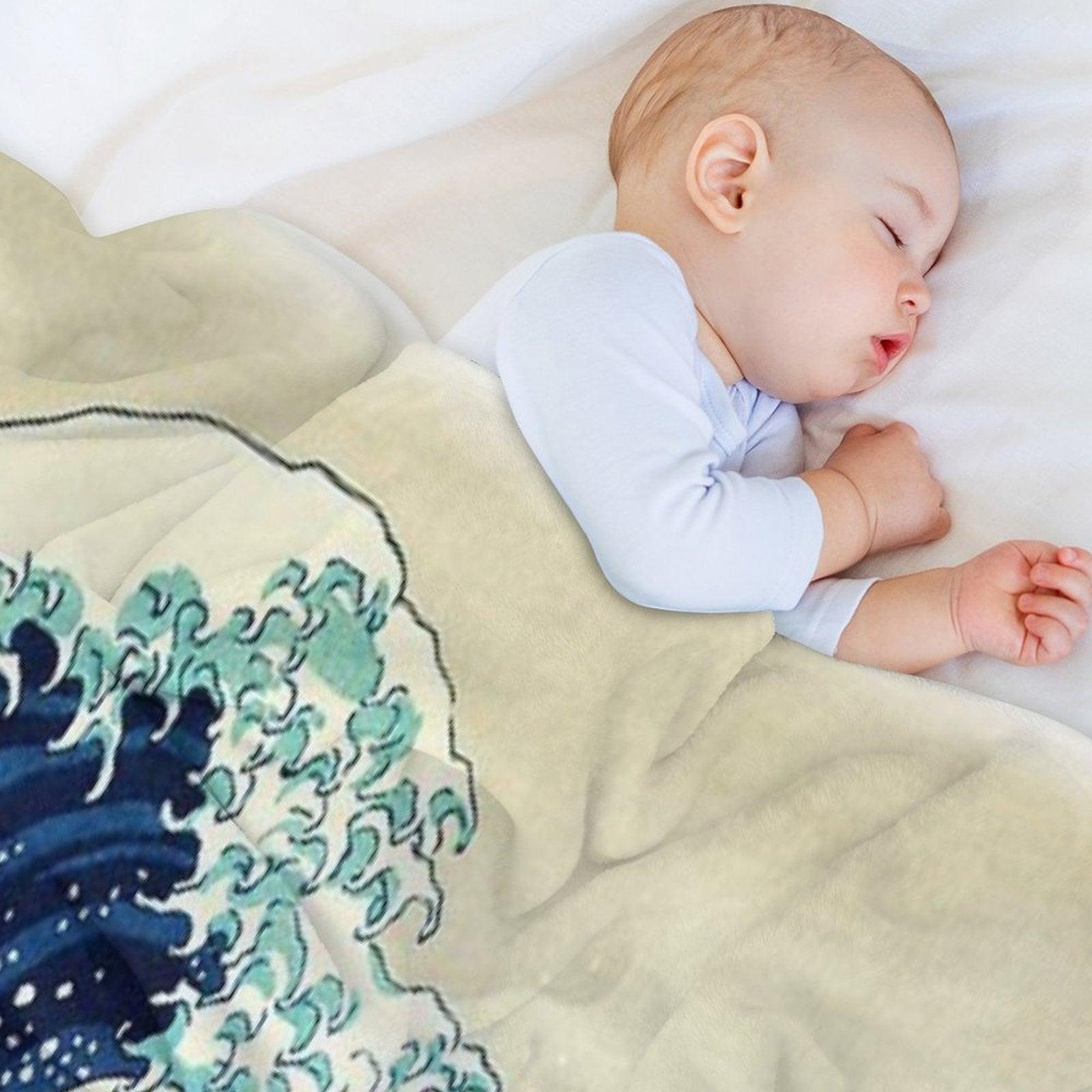 The Great Wave Off Kanagawa Throw Blanket