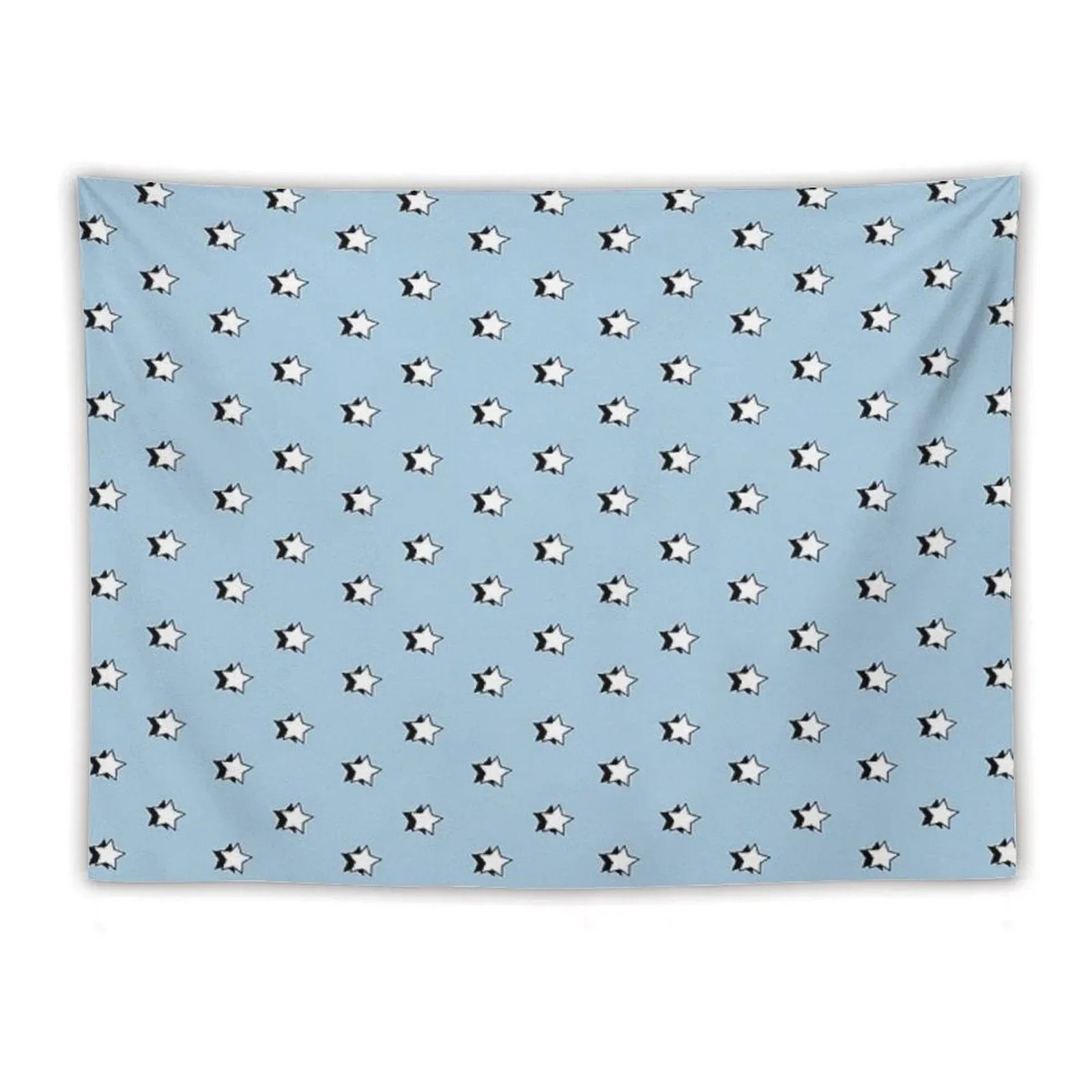 Light Blue Retro VSCO Stars Tapestry