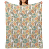 Tapir-peach Velvety-soft Throw Blanket