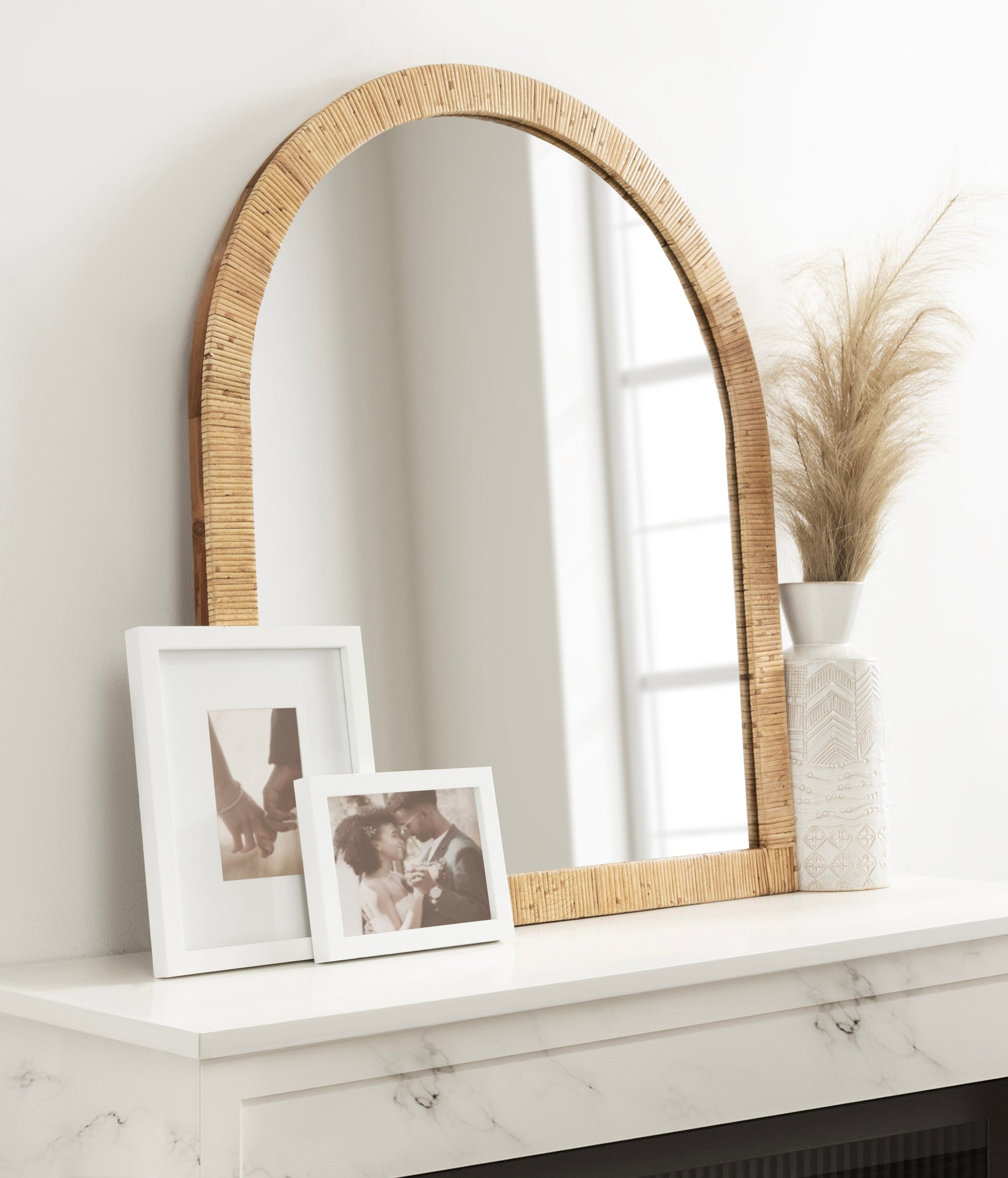 Rahfy Arch Framed Wall Mirror