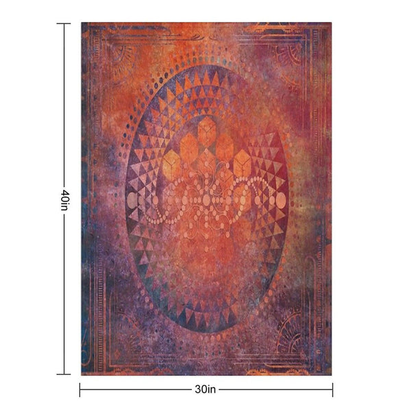 Desert Crop Circle Throw Blanket