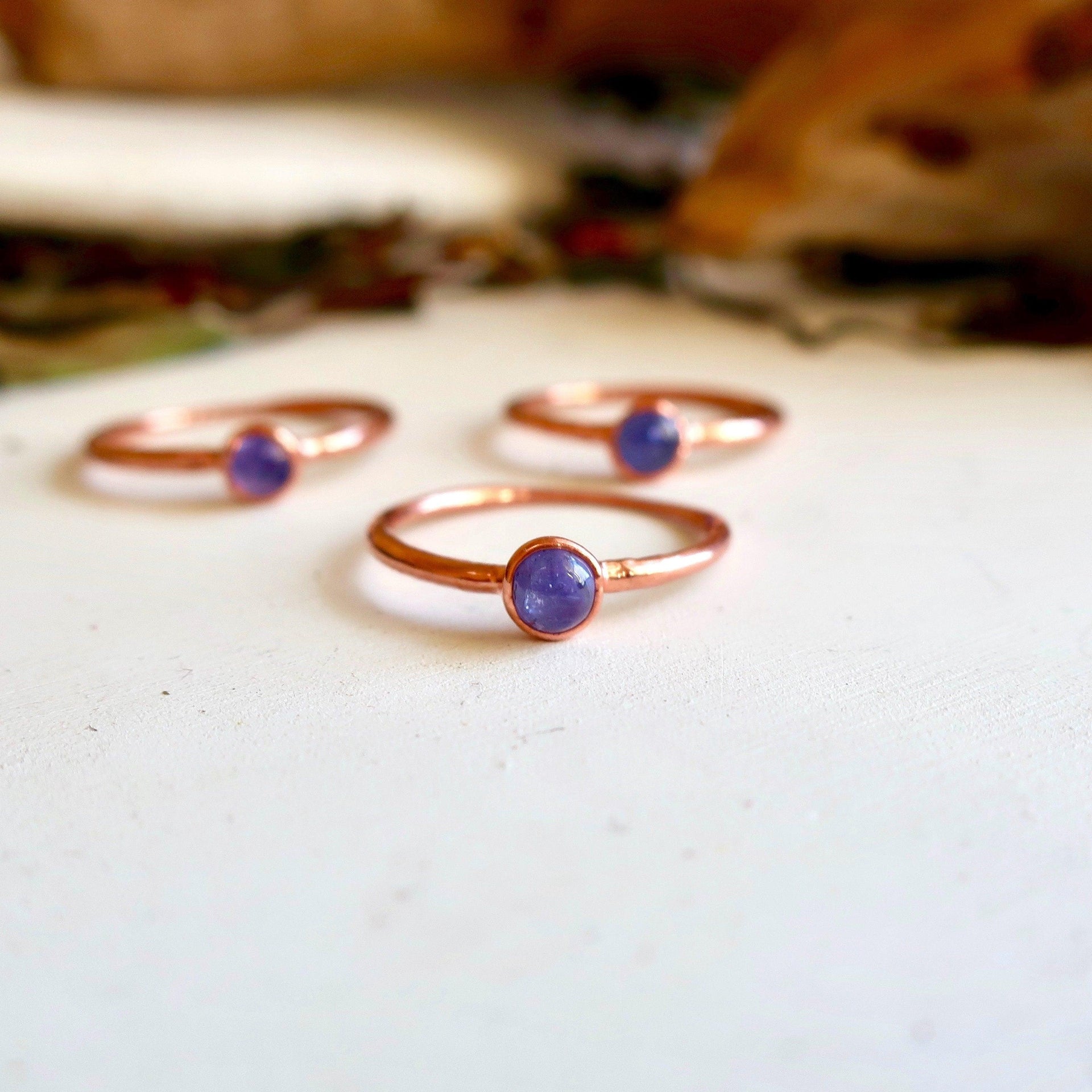 Copper Tanzanite Ring - Calm Confidence for Creators | By Blackbird & Sage