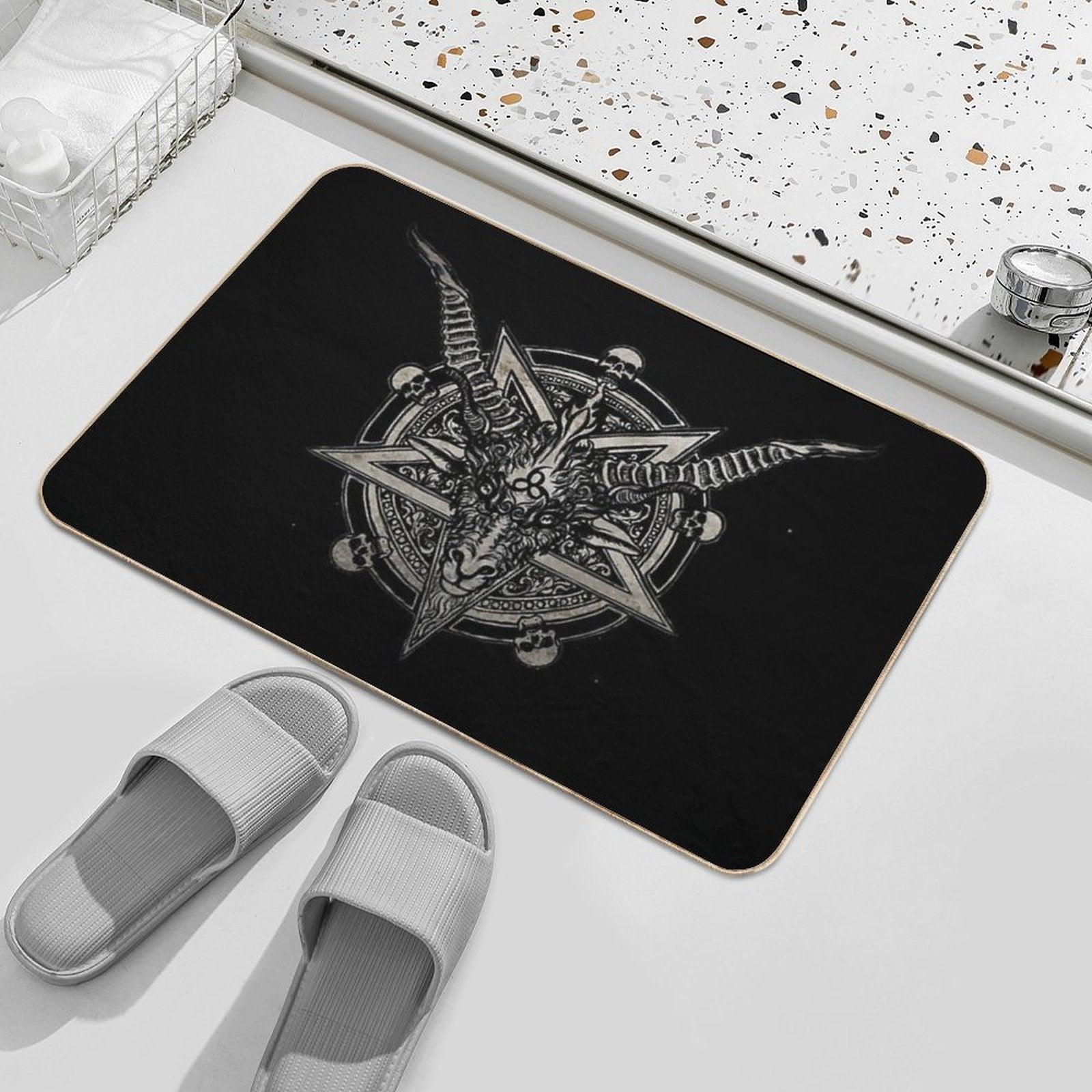 666 Baphomet Bath Mat