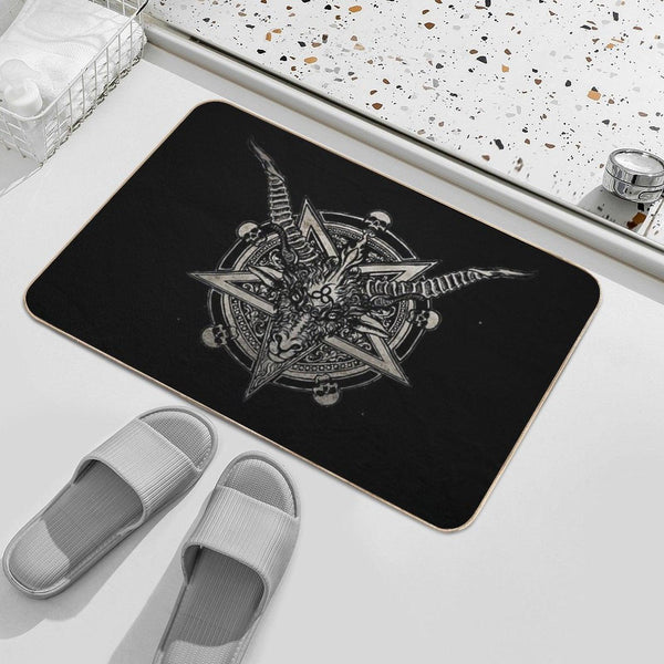 666 Baphomet Bath Mat