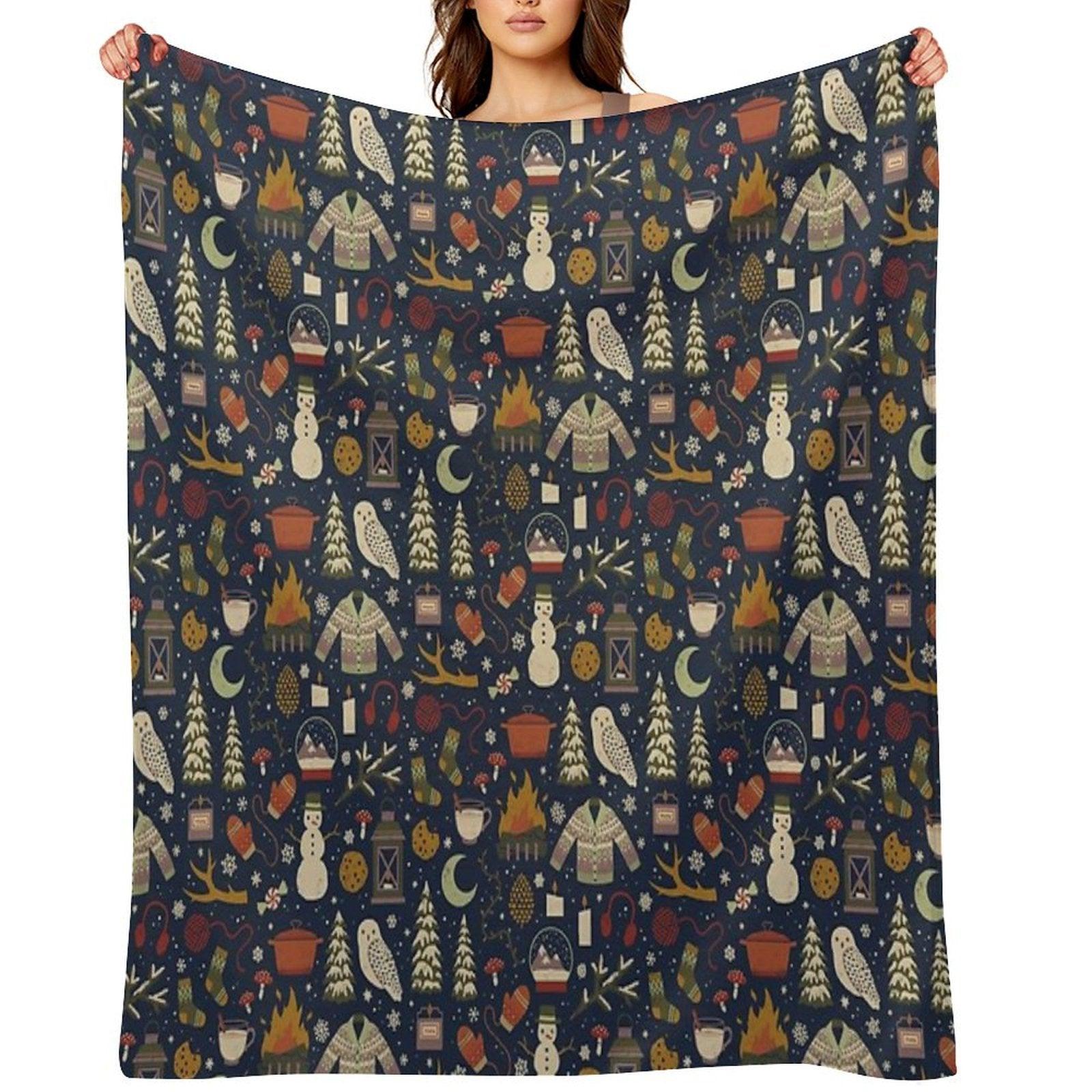 Winter Nights Throw Blanket
