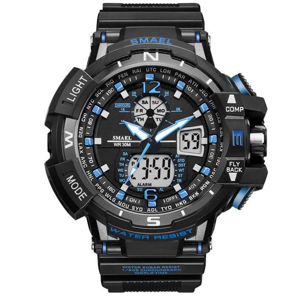 Modern Sport Watch For Men and Woman With LED Digital Quartz Display Men's Top Brand Luxury Digital-watch Relogio Masculino In Army Military Popular Design Waterproof 50M
