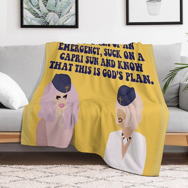 Trixie And Katya Christian Airlines Durable Throw Blanket