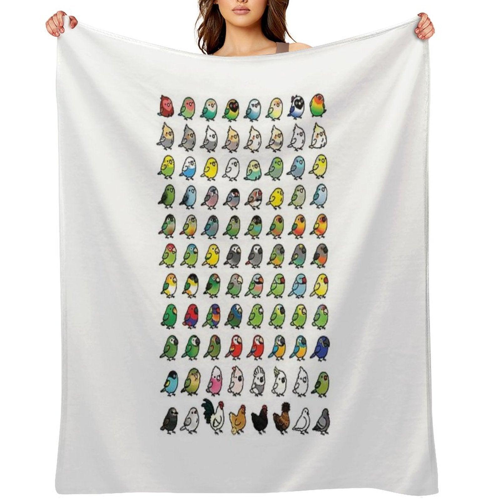 Everybirdy Collection Throw Blanket