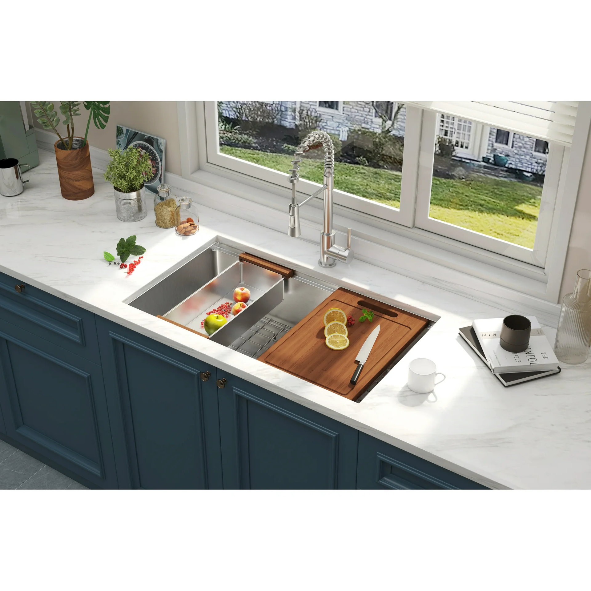 32 x 18 Inch Undermount Workstation Sink